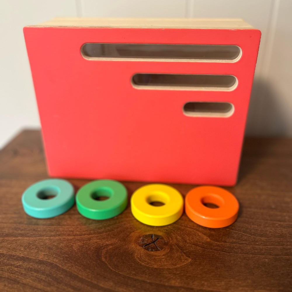 Lovevery Count & Slide Ring Chute Wooden Montessori Toy